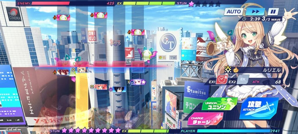 ティンクルスターナイツ プレイ中の写真